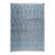 9x12 Blue Hand-Knotted Wool Linear Diamond Grid Geometric Modern Carpet Rug For Sale