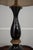 1990s Modern Bulbous Ceramic & Brass Table Lamp For Sale - Image 5 of 11