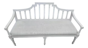 Late 20th Century Painted Gustavian Style Settee