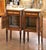 French Pair of 19th Century French Louis XVI Mahogany Marble-Top Nightstands For Sale - Image 3 of 9