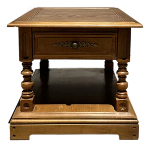 1970s Athens Table Company Solid Maple End Table, Model 5119-6 – Early American Colonial Revival