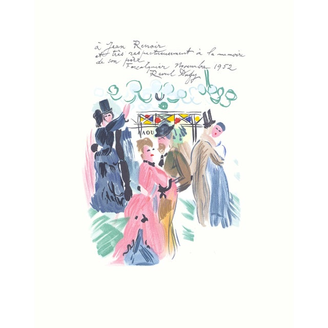1965 Lithograph After Raoul Dufy's "Hommage a Renoir" For Sale