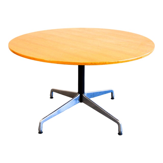 Danish Modern Herman Miller, 48" Diameter Mahogany Round ...