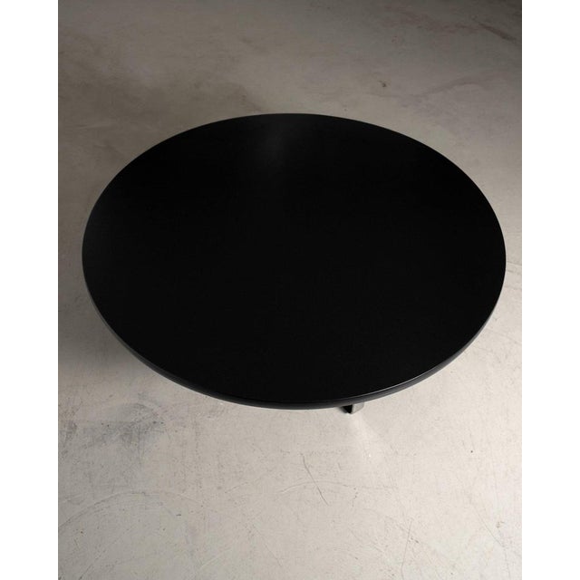 Black Round Tecno Table, 1970 For Sale - Image 6 of 9