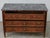 French 19th Century Walnut Three-Drawer Commode with Grey Marble Top For Sale - Image 9 of 12