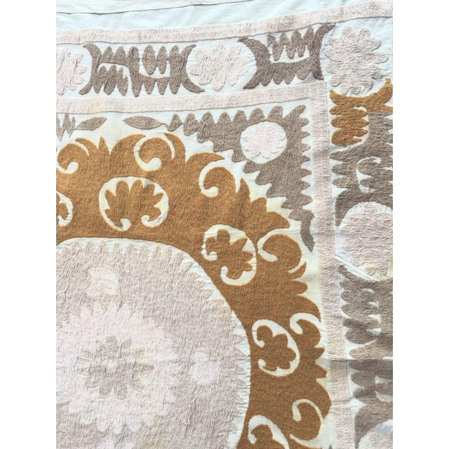 1960s Boho Suzani Embroidery Wall Decor For Sale - Image 5 of 8