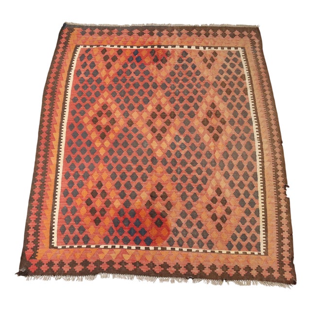 Middle Eastern Kilim Rug in Wool For Sale