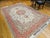 Persian Tabriz Rug, Hand-Knotted Wool & Silk, Fine Floral Pattern, Ivory & Salmon, 7x10 For Sale - Image 3 of 17