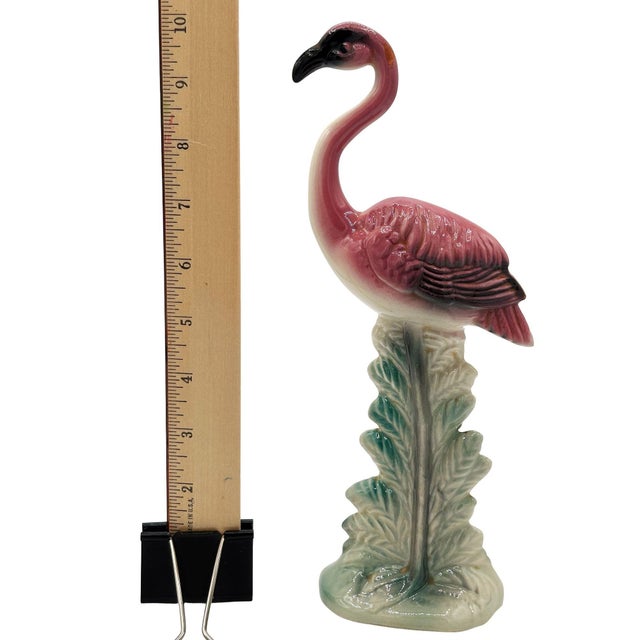 1950s MCM Ceramic California Pottery Standing Tall Pink Flamingo Figurine Statue For Sale - Image 11 of 11