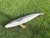 Charcoal Vintage Large Hand-Carved Folk Art Fish Centerpiece With Hand-Forged Steel Fins For Sale - Image 8 of 12
