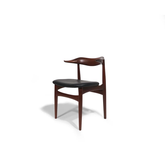 Pair of Teak Horn Chairs Attributed to Kurt Færch for Slagelse, 1958, Restored For Sale - Image 4 of 16