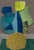 Blue "Petal 3" Original Mixed-Media Collage on Paper by Zac Woodiel For Sale - Image 8 of 10