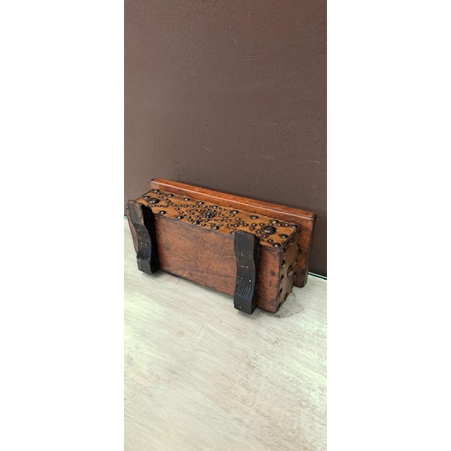 Antique Handcrafted Jewelry Box, 1940s For Sale - Image 3 of 10
