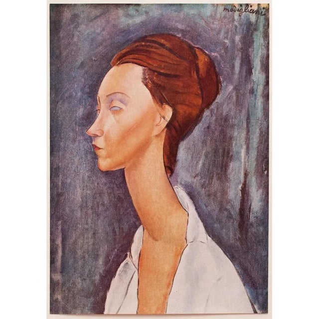 Paper 1958 After A. Modigliani "Lunia Czechowska", First English Edition Full-Color Print For Sale - Image 7 of 8