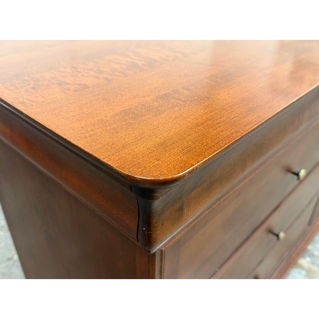 Brown Shermag Louis Philippe Style Dresser For Sale - Image 8 of 12