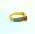 Bochic "Capri" Vintage Cognac Sapphire & Diamond Ring Set 18K Gold & Silver For Sale - Image 12 of 18