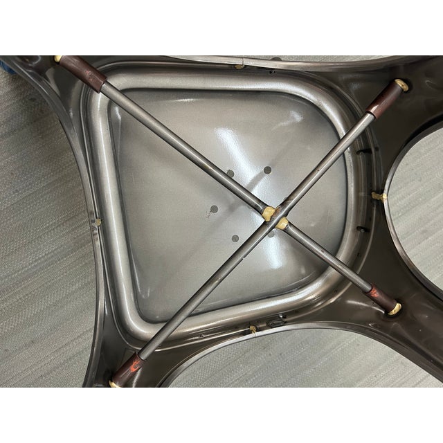 Xavier Pauchard for Tolix Galvanized Steel a-Chairs, Set of Four For Sale - Image 9 of 12