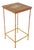 Red Lacquered Iron Plant Stand Table with Decorated Wooden Top For Sale