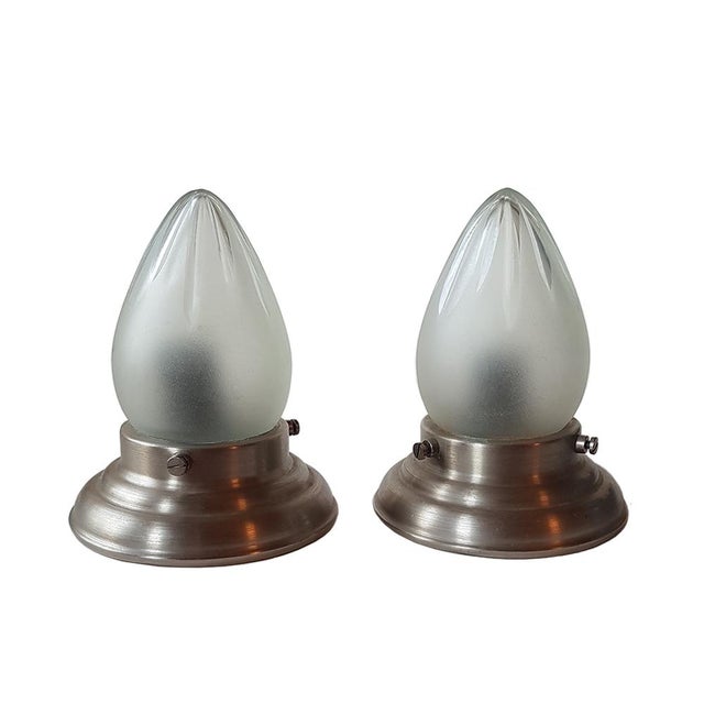 Art Deco Pettite Ceiling Lamps attributed to Giso, Set of 2 For Sale - Image 6 of 6