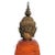Metal 15th Century Ayutthaya Lacquered And Gilt Bronze Buddha Head For Sale - Image 7 of 11