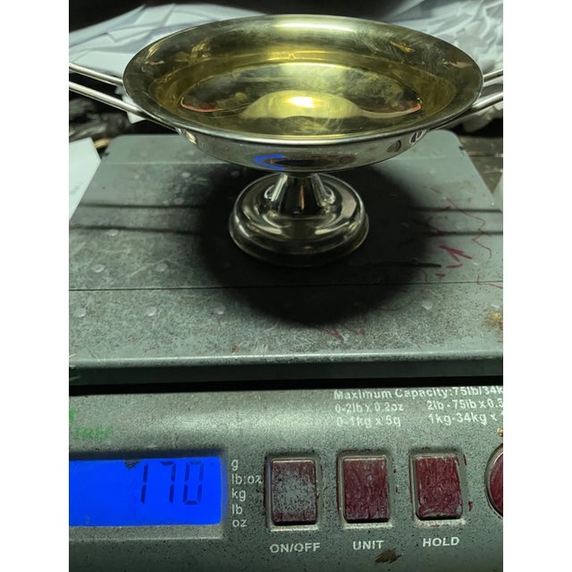 Handmade Sterling Silver Gilt Macedonian Cylix Greek S. Kandarakis Compote Bowl For Sale - Image 11 of 13