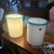 Glass Two 1980s Mid-Century Modern White and Turquoise Murano Glass Bed Lamps by Itre For Sale - Image 7 of 17