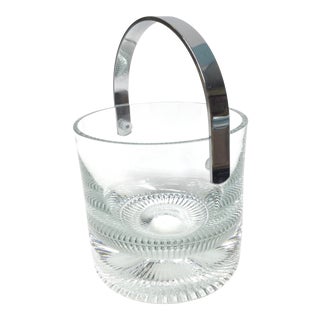 Heavy Crystal Ice Bucket or Wine Cooler For Sale