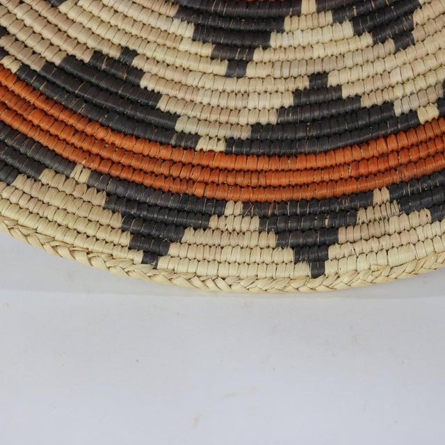Vintage Southwest Native American Woven Reed Basket 20thC For Sale - Image 6 of 8