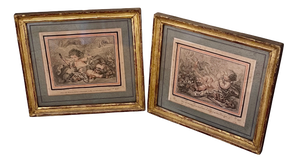 Gilles Demarteau, 18th Century, Engravings, Set of 2