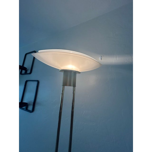 Stunning high-end German engineering floor lamp by the prestigious manufacturer Holtkötter Leuchten. This is the classic...