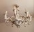 Large Hand-Painted Gilded Floral Ceramic 8-Light Chandelier from Mangani D'Arte, Florence, Italy, 1950s For Sale - Image 14 of 18