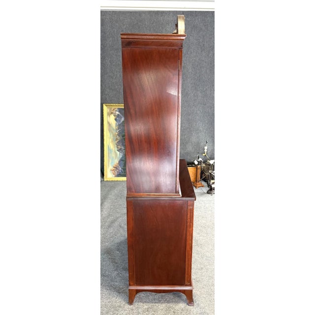 1960s Vintage Mahogany Bookcase For Sale In Raleigh - Image 6 of 11