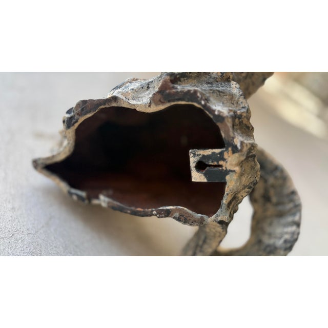Metal Antique Ram's Head From South of France For Sale - Image 7 of 10