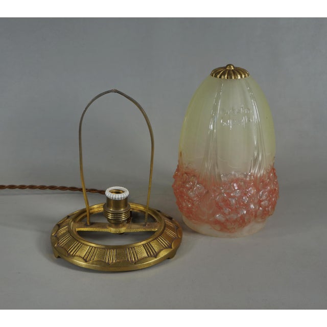 French Art Deco Table Lamp by Hettier Et Vincent & Muller Freres - 1920s France For Sale - Image 12 of 13