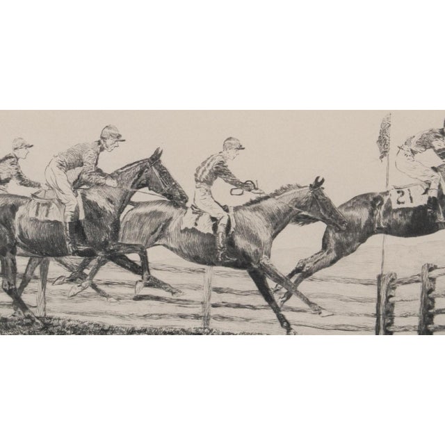"New Jersey Hunt Cup" C1930 Drypoint by Paul Brown For Sale - Image 14 of 15