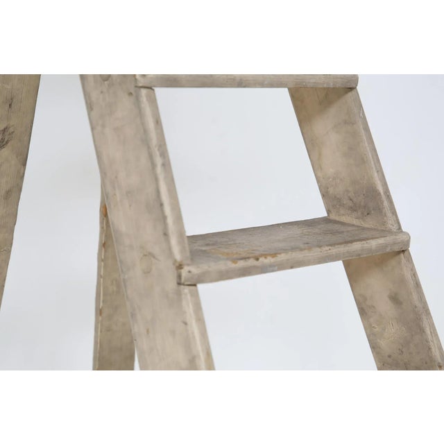 Antique Italian Beige Wood Ladder, 1920s For Sale - Image 9 of 13