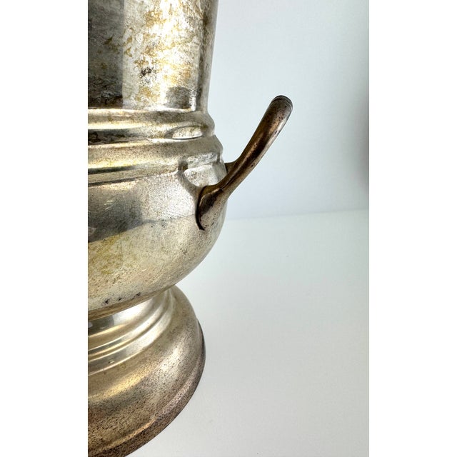 1970s Vintage Silverplate Champagne-Wine Bucket With Dual Handles For Sale - Image 5 of 8