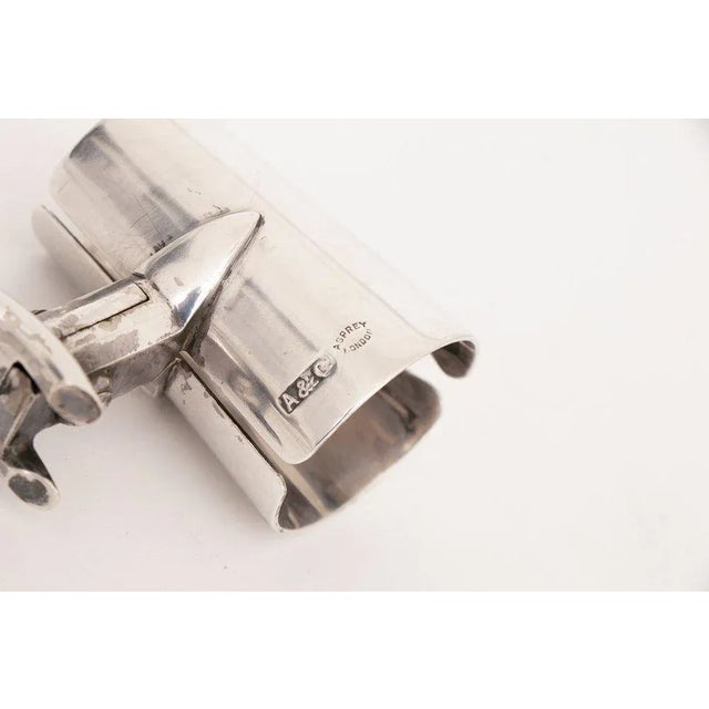 Metal Art Deco Nickel-Plated Champagne Bottle Holder from Asprey London For Sale - Image 7 of 8