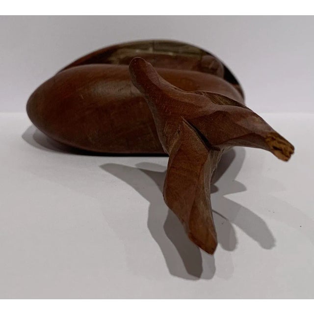 Wood 1960s Wood Deer Figurine For Sale - Image 7 of 9