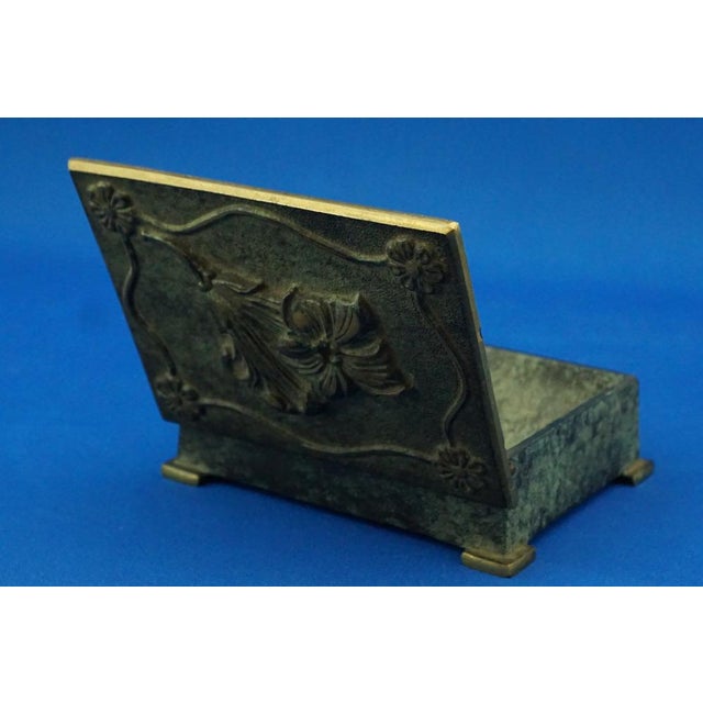 Vintage Danish Bronze Cigarette Box by Aedel Malm, 1920s For Sale - Image 11 of 18
