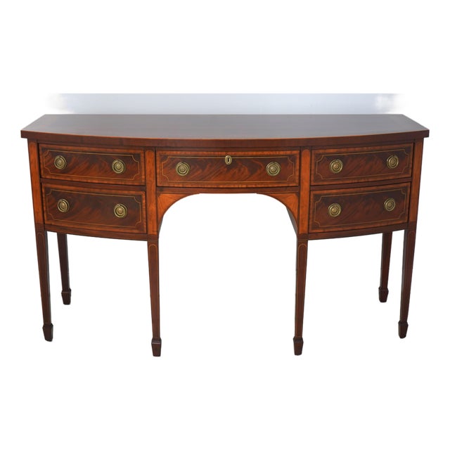 Baker Historic Charleston Mahogany Inlaid Sideboard For Sale
