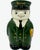 Vintage Harrods London Doorman Green Bellhop Ceramic Canister For Sale - Image 10 of 10