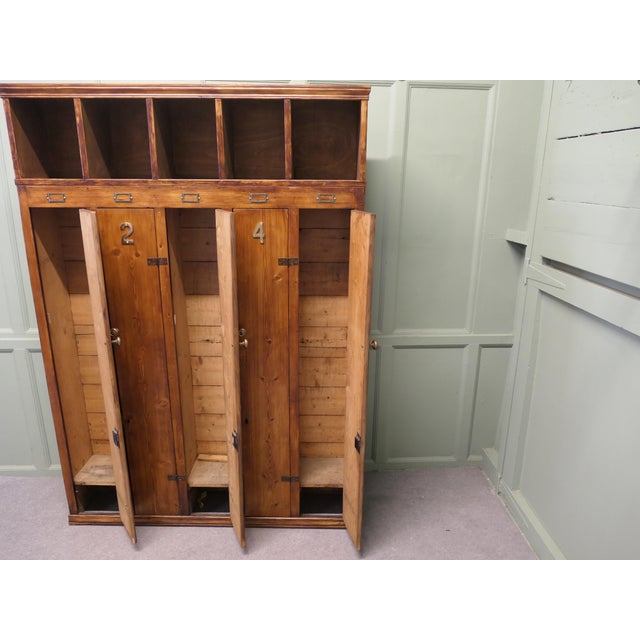 Vintage Pine Sports Locker, 1960 For Sale - Image 6 of 8