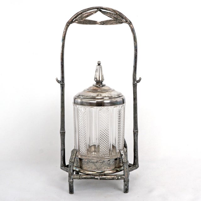 James Tufts Silverplate Pickle Caster Bamboo Aesthetic Movement Circa 1870 For Sale In Phoenix - Image 6 of 14