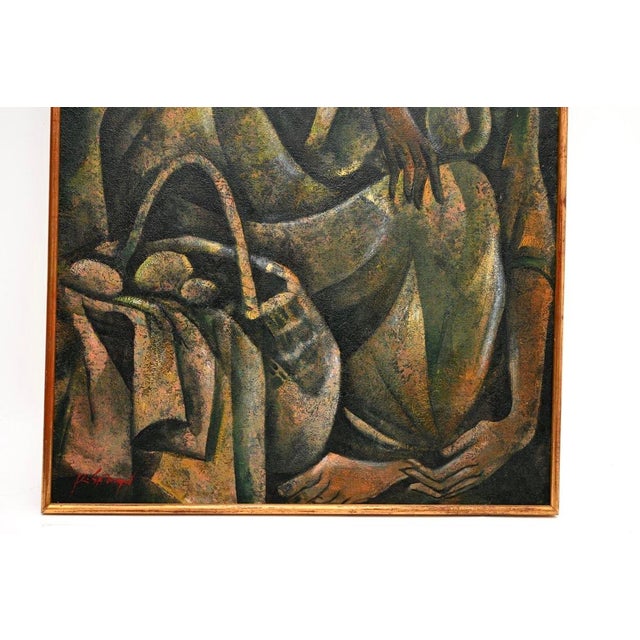 Roger San Miguel, Nude Figurative Composition, 1970, Oil Painting on Canvas, Framed For Sale - Image 4 of 6
