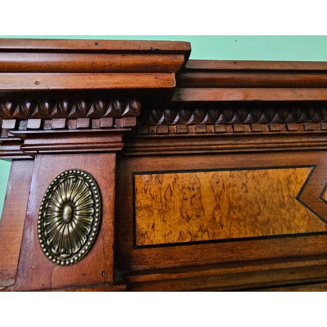 Late 20th Century John Widdicomb Company Inlaid Cherry and Burl Walnut Display Cabinet For Sale In Washington DC - Image 6 of 12