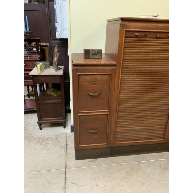 Oak Archive Cabinet, 1930s For Sale - Image 10 of 16