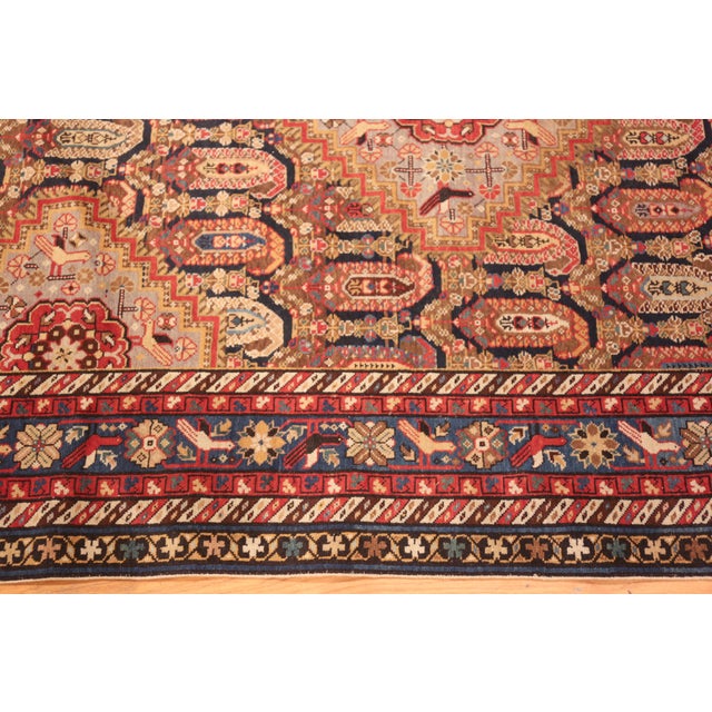 Nazmiyal Collection Antique Caucasian Baku Runner Rug For Sale - Image 9 of 11