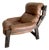 1970s Gerard Van Den Berg for Montis Attrb Dutch Brutalist Leather Lounge Chair For Sale