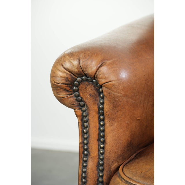 Club Chair in Sheepskin Leather For Sale - Image 10 of 14